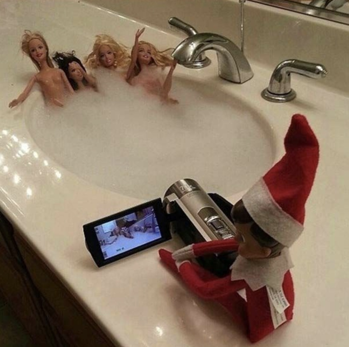 inappropriate elf on the shelf